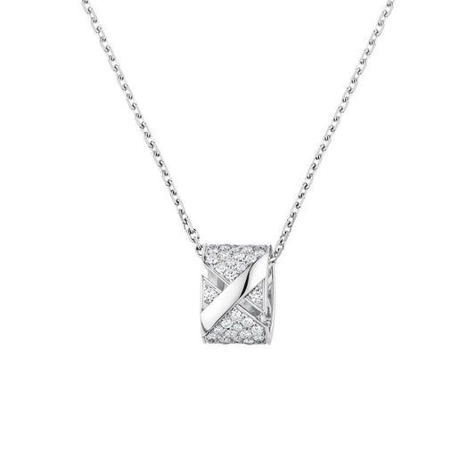 [Solara Jewelry]LIENS EVIDENCE DIAMOND PAVED NECKLACE