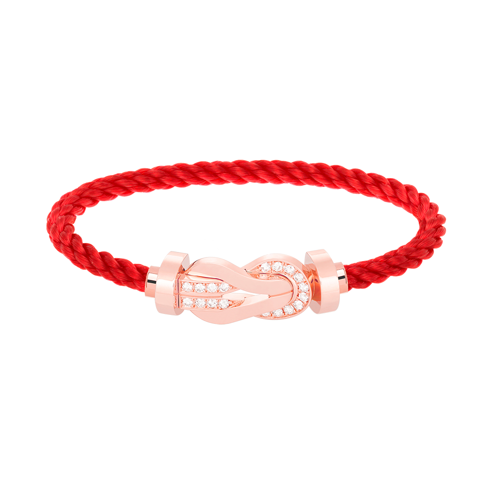 [Solara Jewelry]CHANCE LARGE 8 FIGURE BUCKLE HALF DIAMOND BRACELET ROSE GOLD