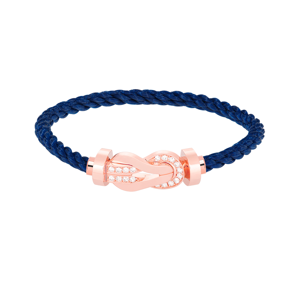 [Solara Jewelry]CHANCE LARGE 8 FIGURE BUCKLE HALF DIAMOND BRACELET ROSE GOLD