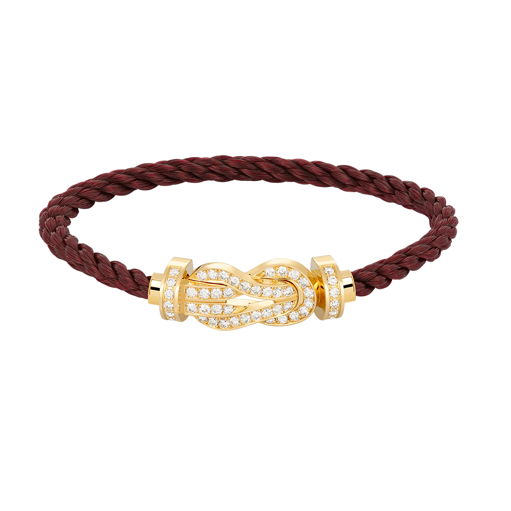 [Solara Jewelry]CHANCE LARGE 8 FIGURE BUCKLE FULLDIAMOND BRACELET GOLD