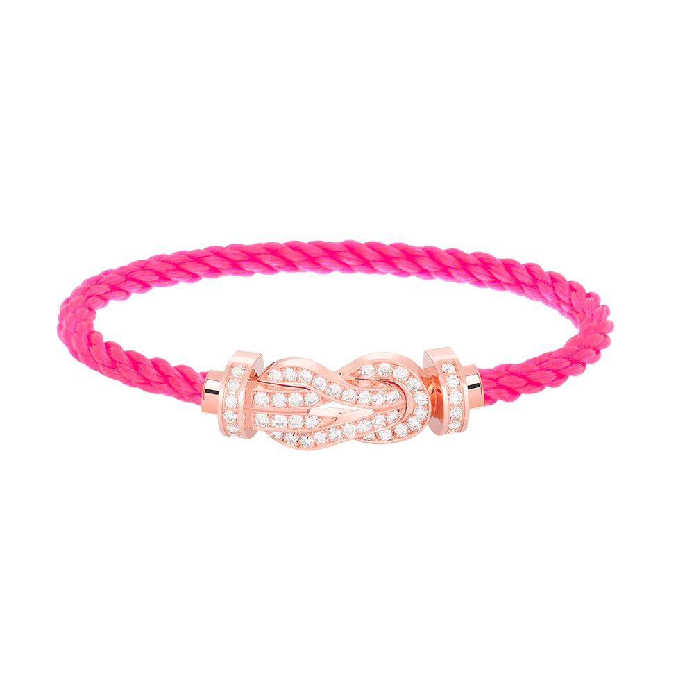 [Solara Jewelry]CHANCE LARGE 8 FIGURE BUCKLE FULL DIAMOND BRACELET ROSE GOLD