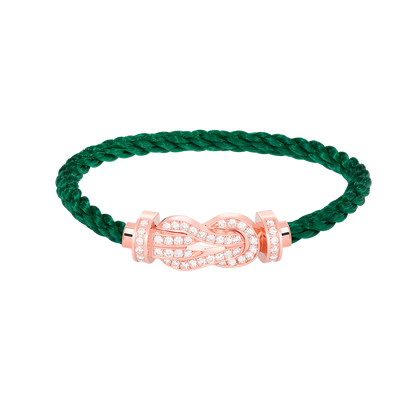 [Solara Jewelry]CHANCE LARGE 8 FIGURE BUCKLE FULL DIAMOND BRACELET ROSE GOLD