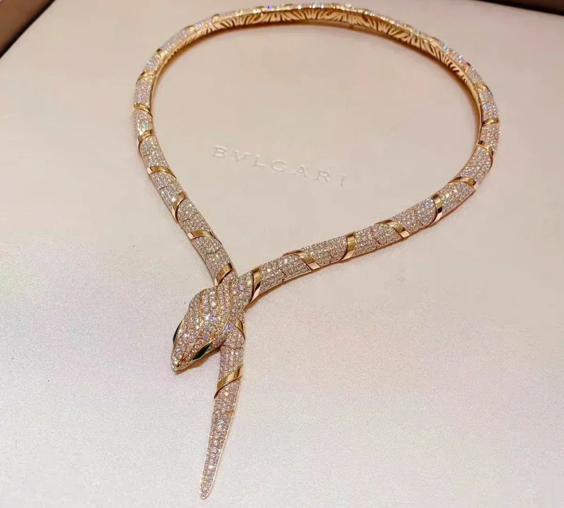 [Solara Jewelry]HAUTE COUTURE GOLD SERPENTI NECKLACE