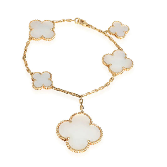 [Solara Jewelry]MAGIC CLOVER MOP GOLD BRACELET 5 MOTIFS