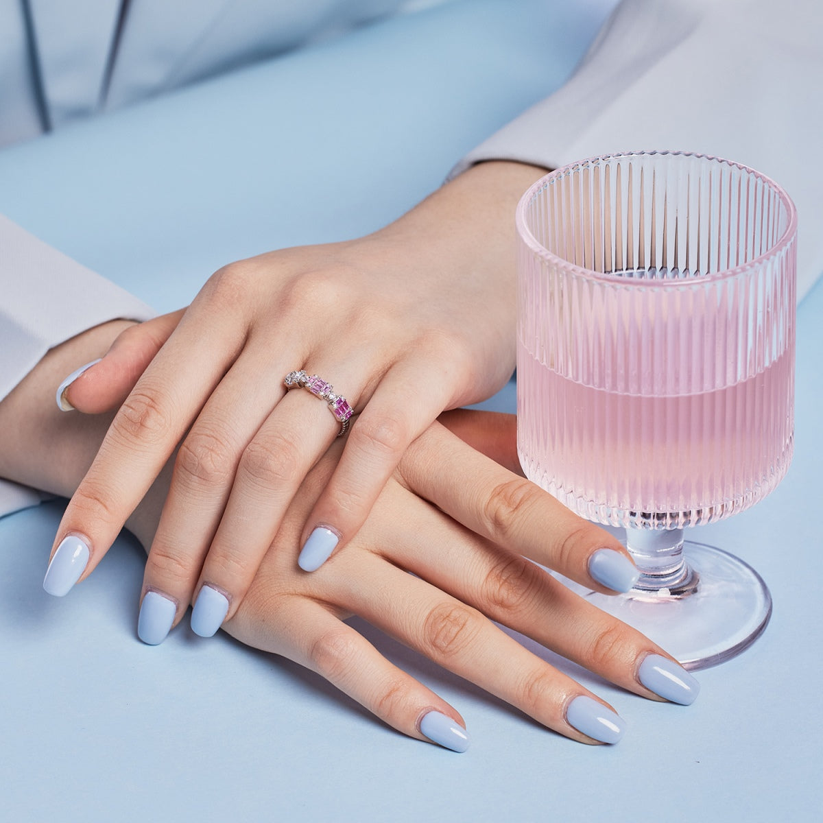 [Solara Jewelry]Unique Colorful Emerald Cut Party Ring