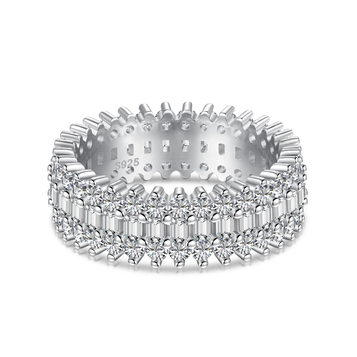 [Solara Jewelry]Ornate Colorful Radiant Cut Daily Ring