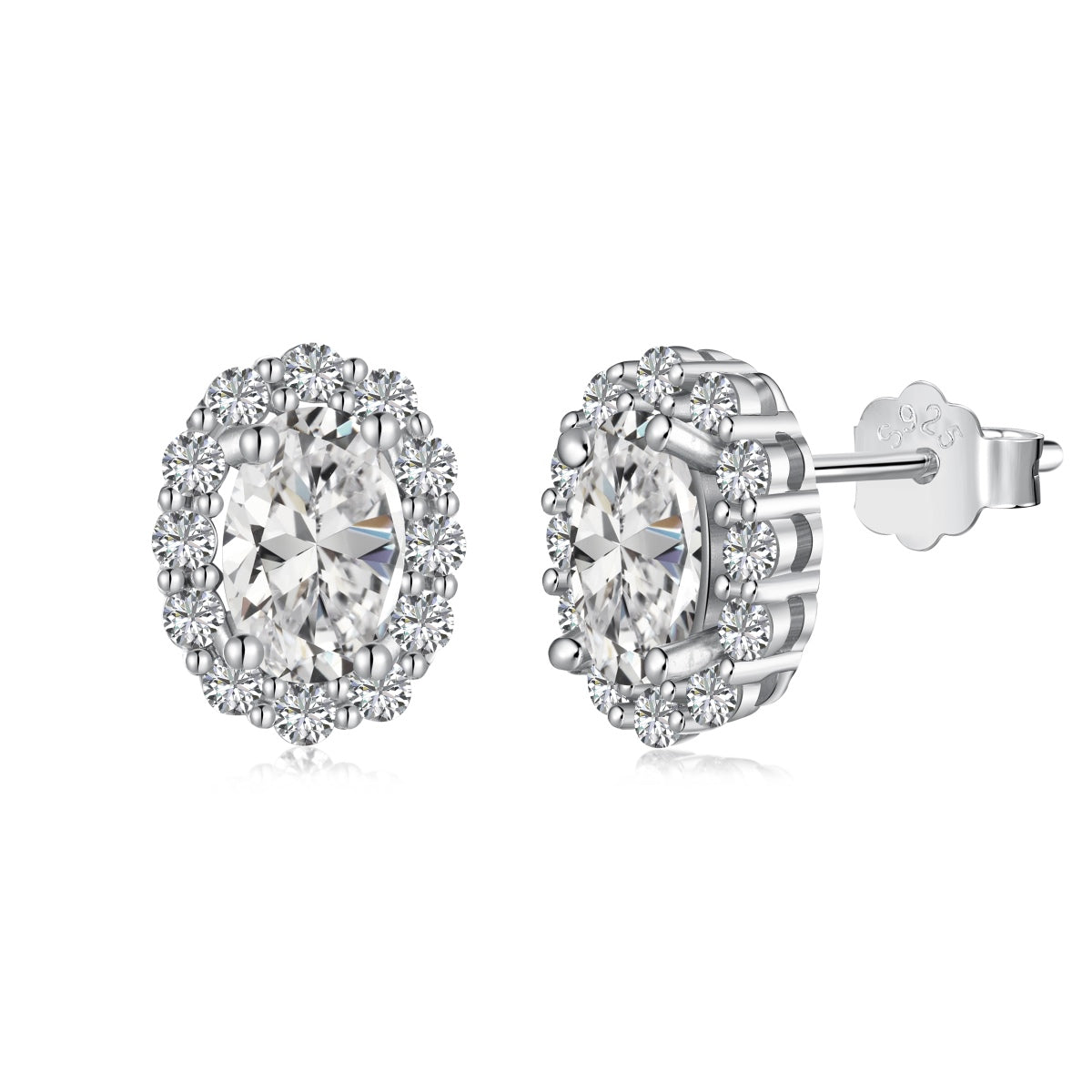 [Solara Jewelry]Delicate Unique Oval Cut Daily Earrings
