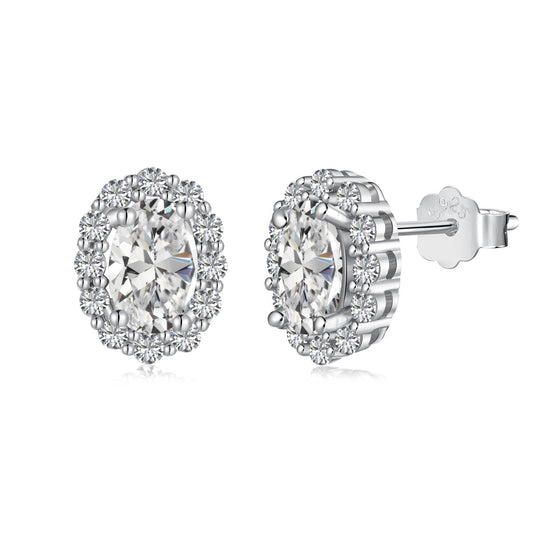 [Solara Jewelry]Delicate Unique Oval Cut Daily Earrings