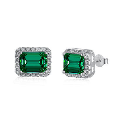 [Solara Jewelry]Luxurious Dainty Emerald Cut Banquet Earrings