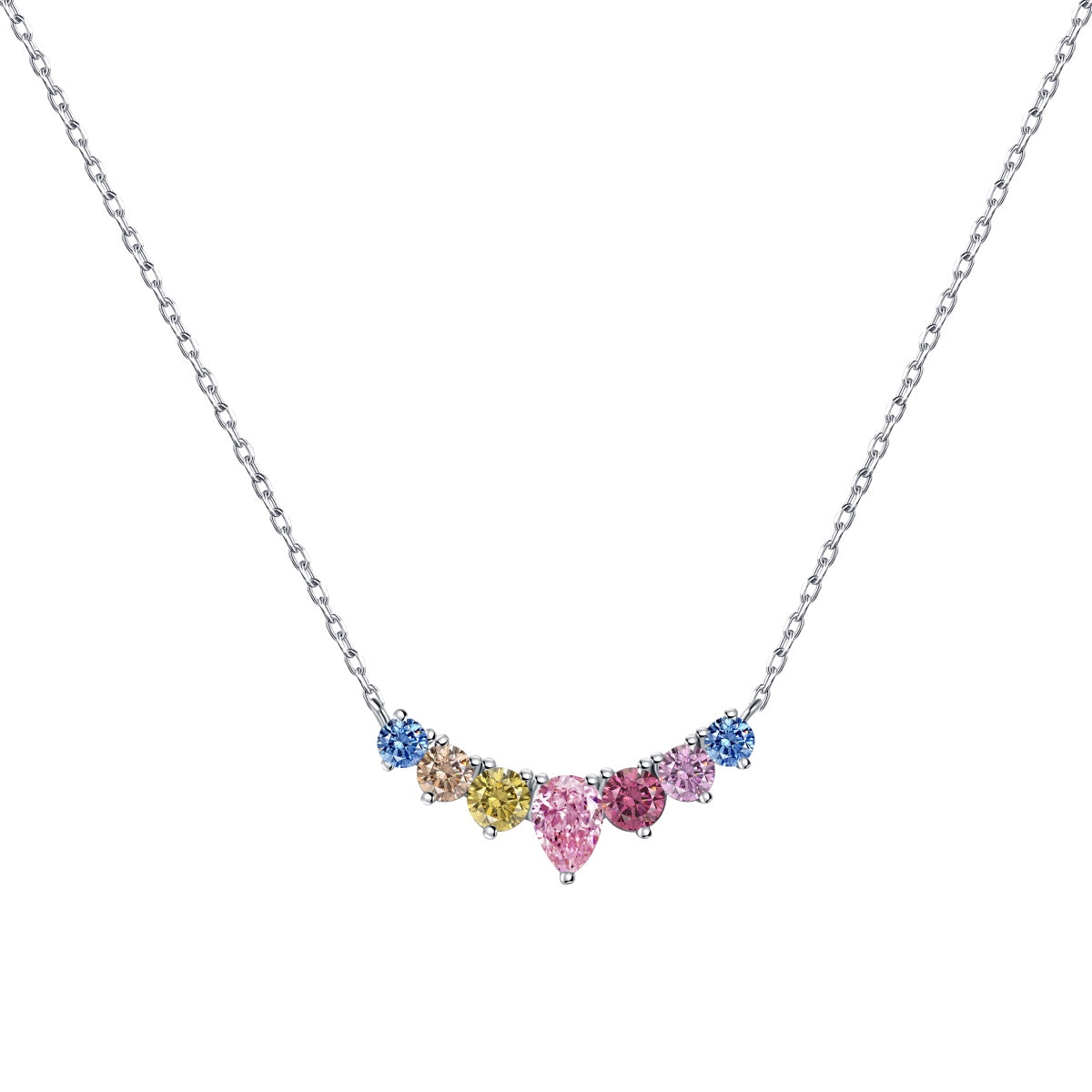 [Solara Jewelry]Dainty Colorful Heart Necklace