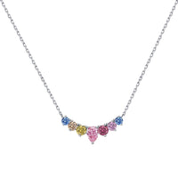 [Solara Jewelry]Dainty Colorful Heart Necklace