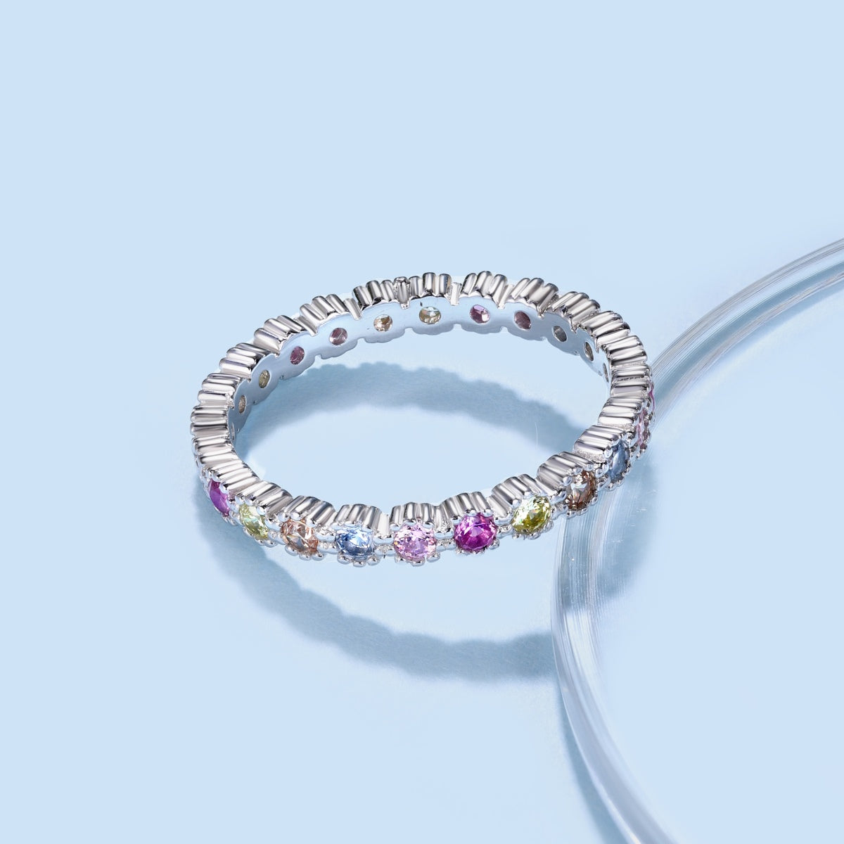[Solara Jewelry]Exquisite Colorful Round Cut Party Ring