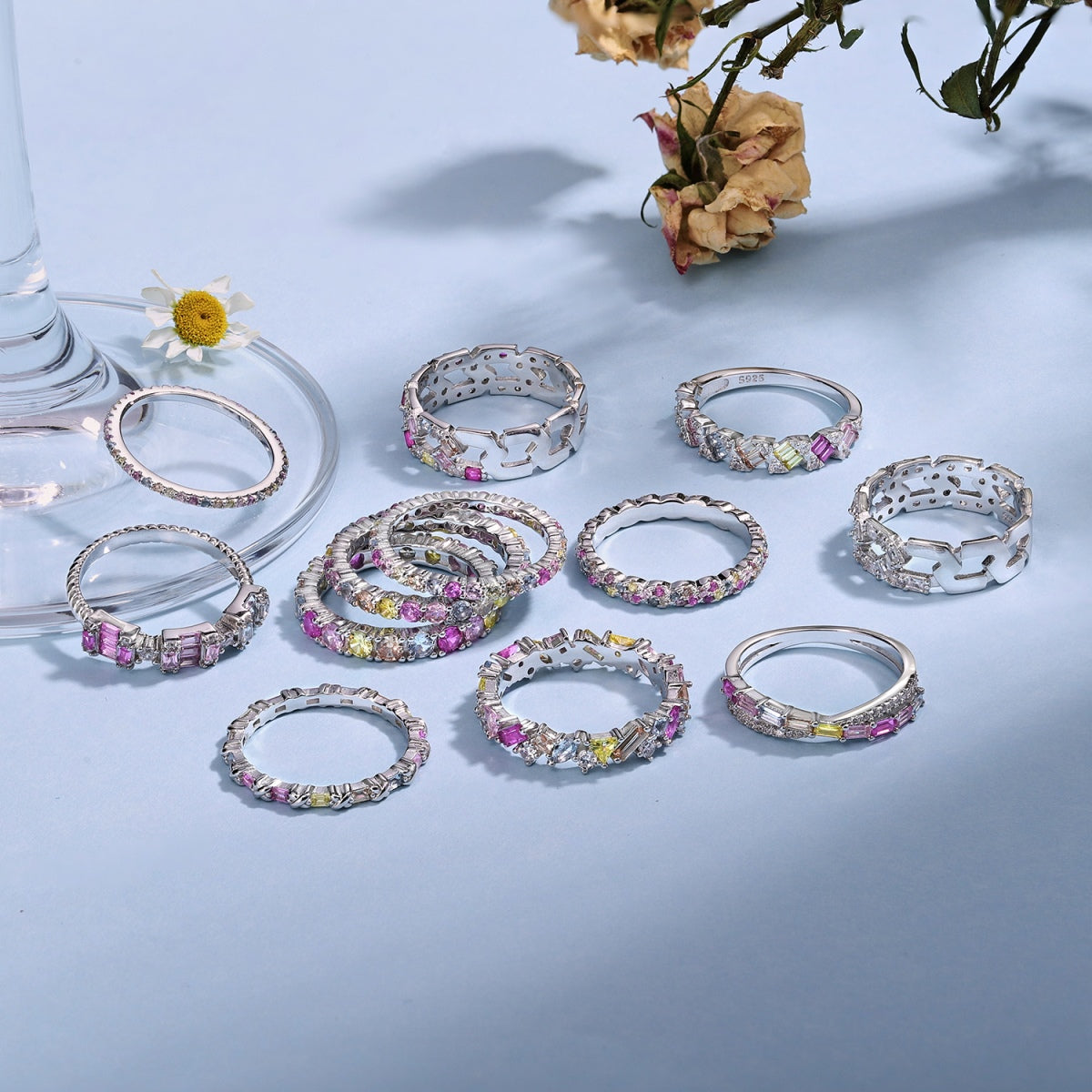 [Solara Jewelry]Exquisite Colorful Round Cut Party Ring