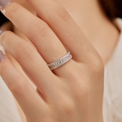 [Solara Jewelry]Delicate Colorful Round Cut Daily Ring