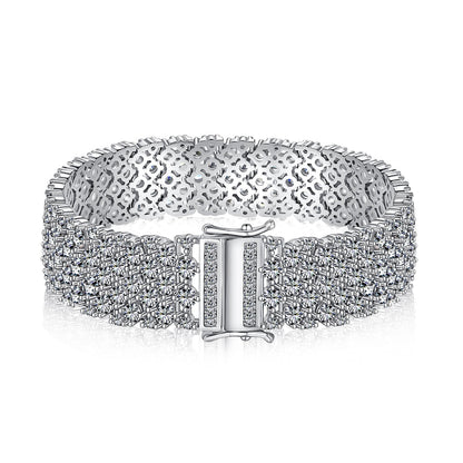 [Solara Jewelry]Ornate Elegant Round Cut Party Bracelet
