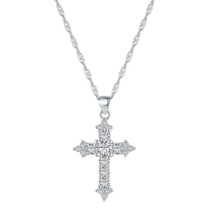 [Solara Jewelry]Delicate Cross Shape Necklace