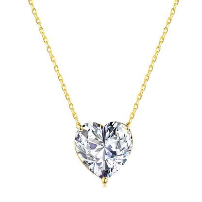 [Solara Jewelry]6.0 carat Radiant Heart Shape Necklace