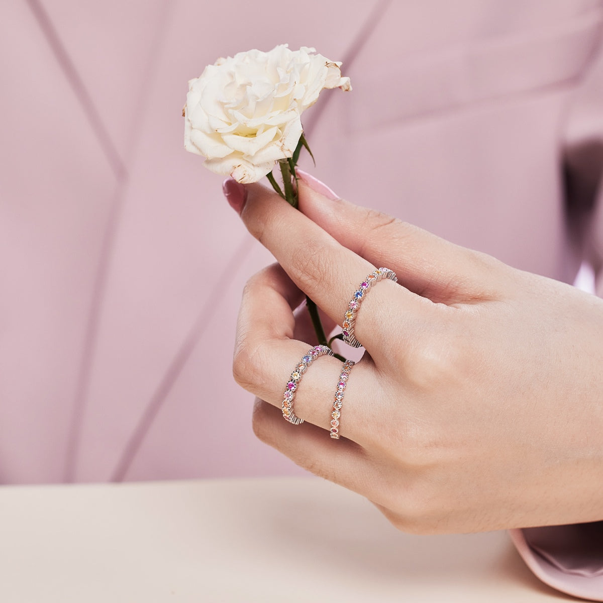 [Solara Jewelry]Elegant Energetic Round Cut Daily Ring
