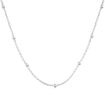 [Solara Jewelry]Small Bead Clavicle Chain Simple Necklace