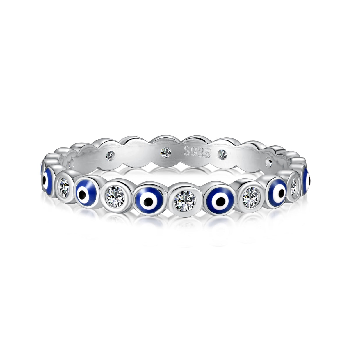 [Solara Jewelry]Sparkling Vibrant Round Shape Daily Ring