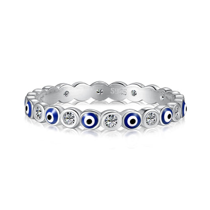 [Solara Jewelry]Sparkling Vibrant Round Shape Daily Ring