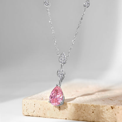 [Solara Jewelry]Dazzling Pear Cut Necklace