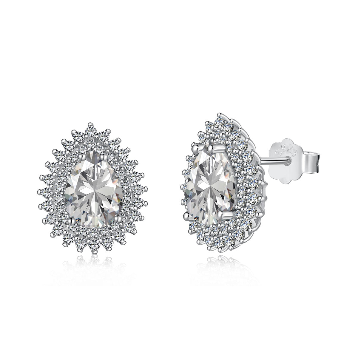 [Solara Jewelry]Delicate Gorgeous Pear Cut Daily Earrings