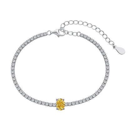 [Solara Jewelry]0.75 Carat Exquisite Oval Cut Daily Bracelet