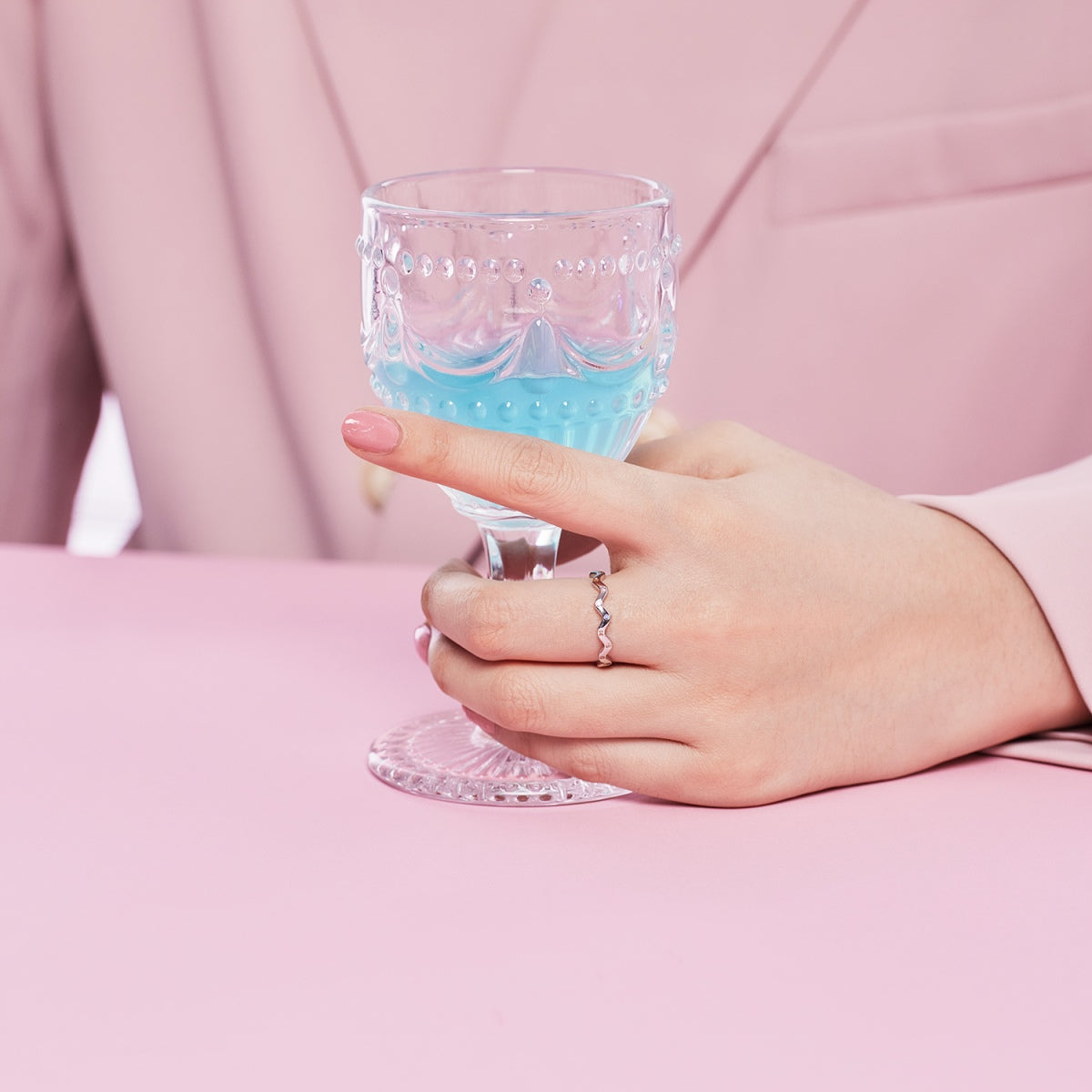 [Solara Jewelry]Ornate Vibrant Round Cut Daily Ring