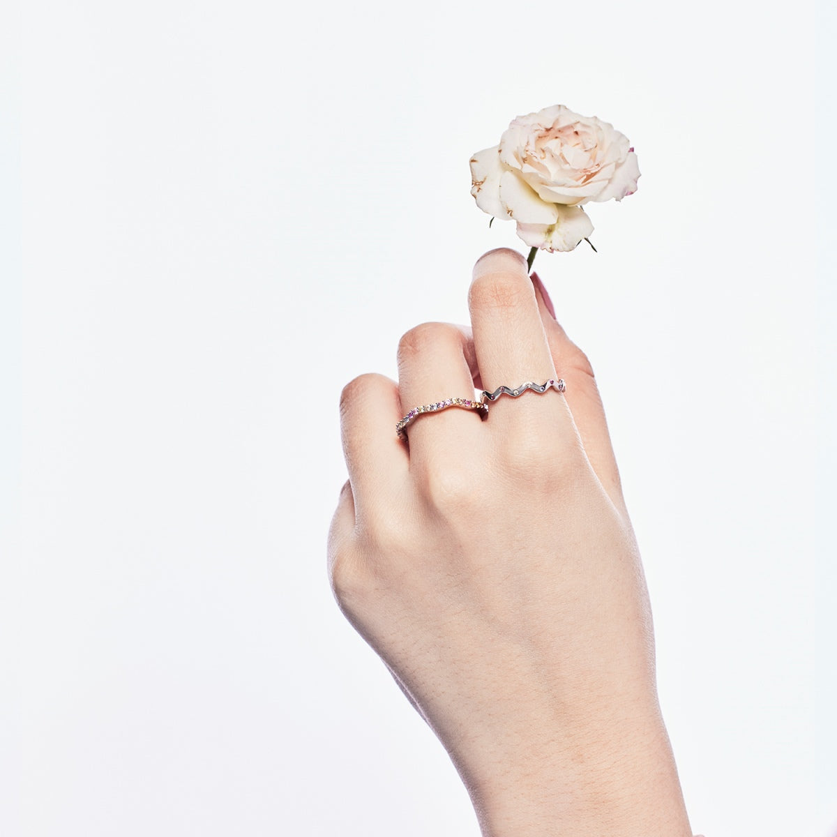 [Solara Jewelry]Ornate Vibrant Round Cut Daily Ring