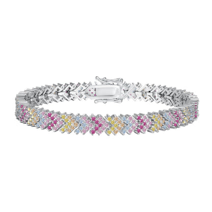 [Solara Jewelry]Ornate Sparkling Round Cut Party Bracelet