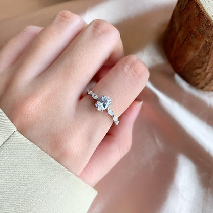 [Solara Jewelry]0.75 Carat Luxurious Vibrant Elongated Cushion Cut Daily Ring