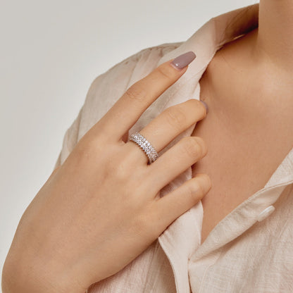 [Solara Jewelry]Ornate Colorful Radiant Cut Daily Ring
