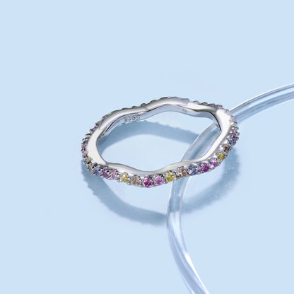 [Solara Jewelry]Dainty Colorful Round Cut Party Ring