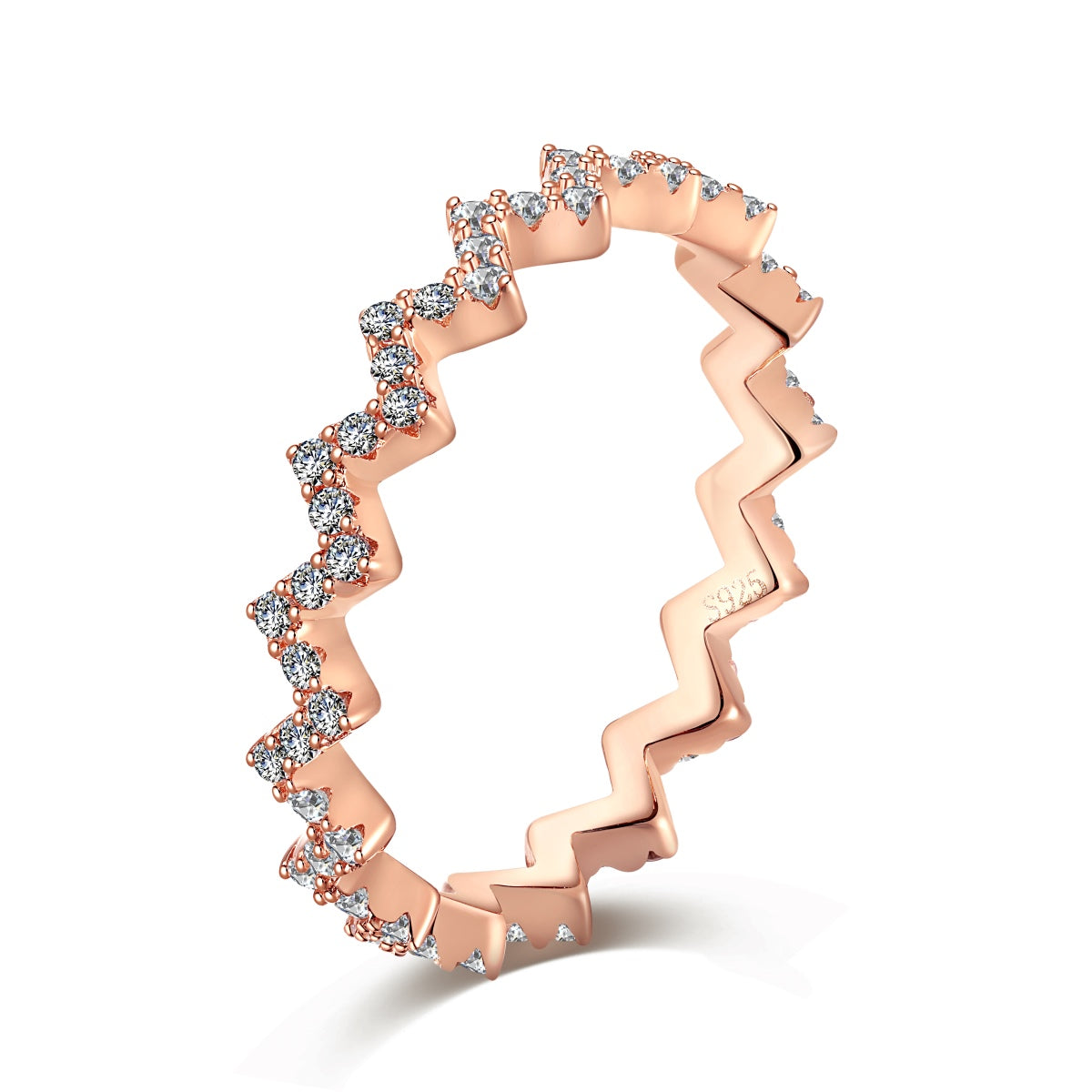 [Solara Jewelry]Delicate Enchanting Wave Shape Daily Ring