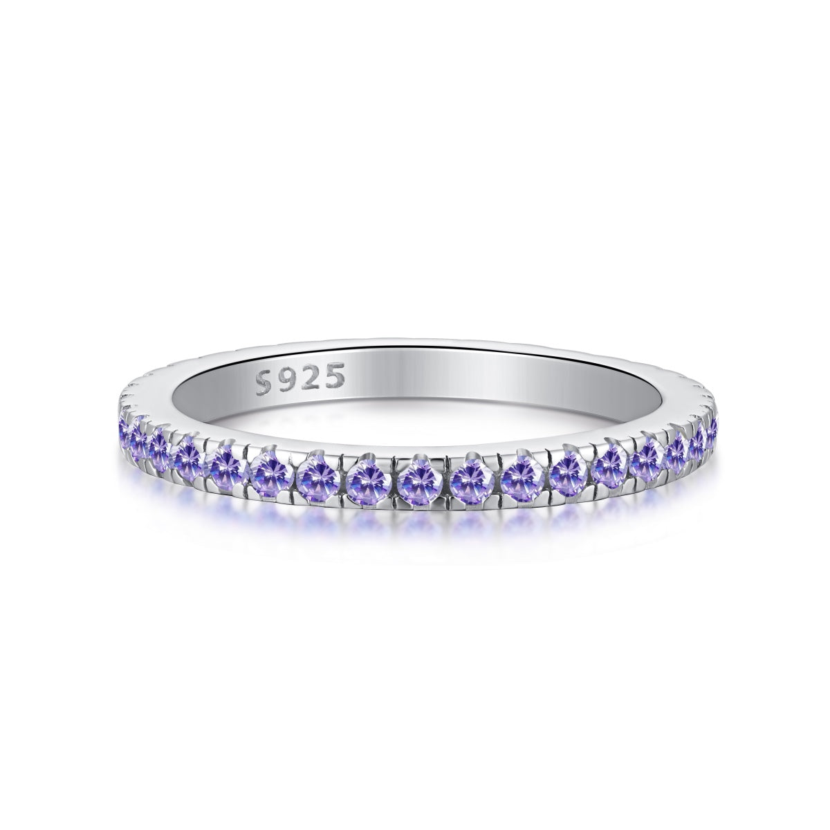 [Solara Jewelry]Delicate Sparkling Round Cut Daily Ring