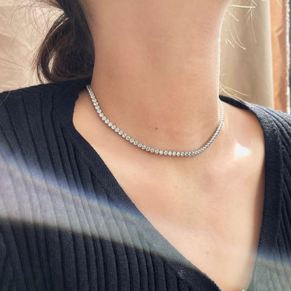 [Solara Jewelry]Elegant Tennis Chain Necklace
