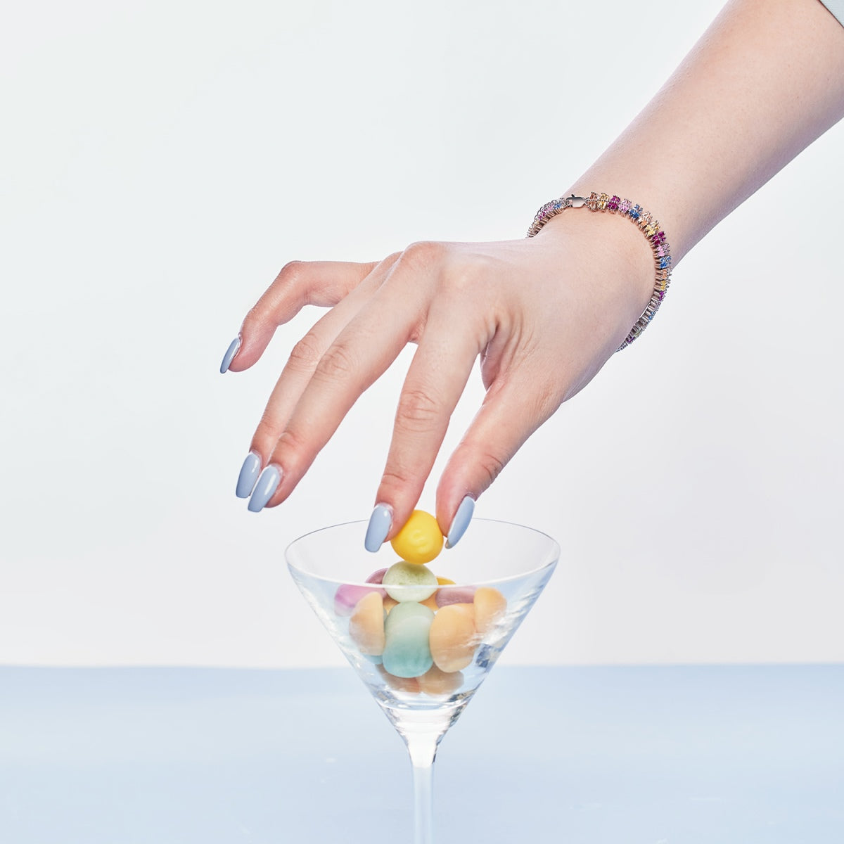 [Solara Jewelry]Sparkling Exquisite Multi Cut Party Bracelet