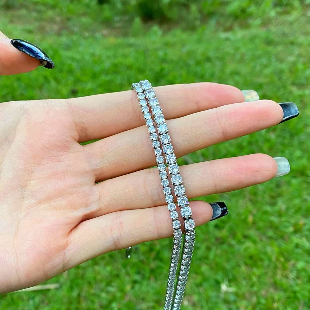 [Solara Jewelry]Elegant Tennis Chain Necklace