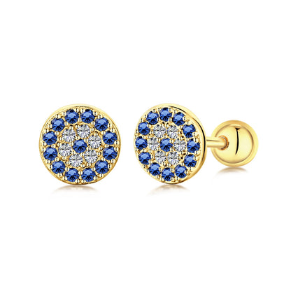 [Solara Jewelry]Devil's Eye Ear Bone Nail Earrings