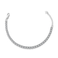 [Solara Jewelry]Sparkling Radiant Princess Cut Tennis Bracelet