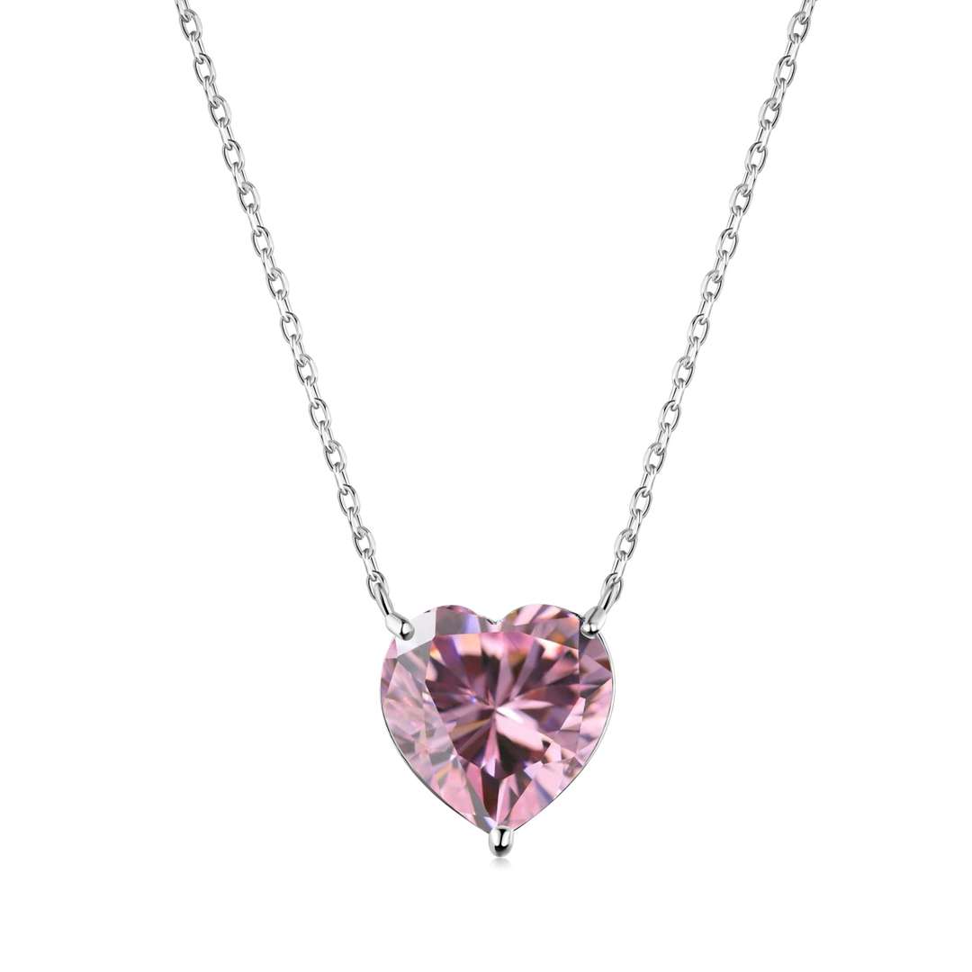 [Solara Jewelry]6.0 carat Radiant Heart Shape Necklace