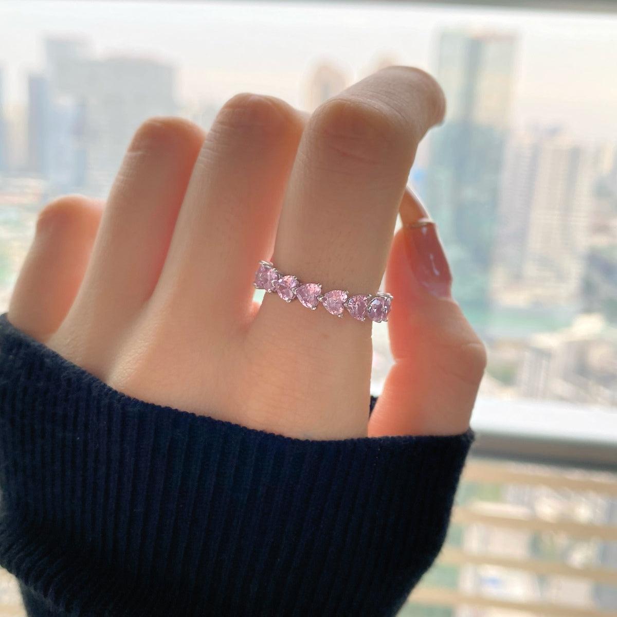 [Solara Jewelry]0.25 Carat Radiant Romance Heart Cut Lover Ring
