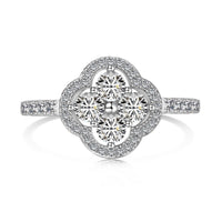 [Solara Jewelry]Four Leaf Clover Flower Design Ring