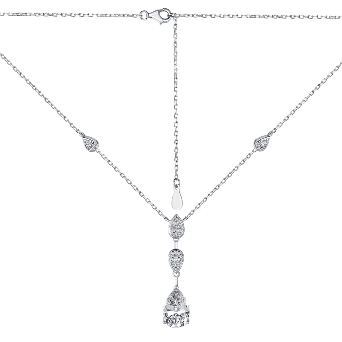 [Solara Jewelry]Dazzling Pear Cut Necklace