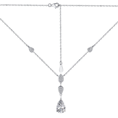 [Solara Jewelry]Dazzling Pear Cut Necklace