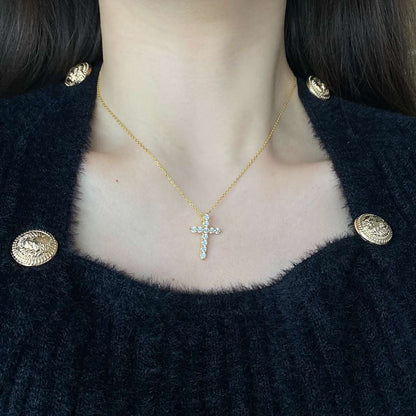 [Solara Jewelry]Unique Cross Shape Necklace