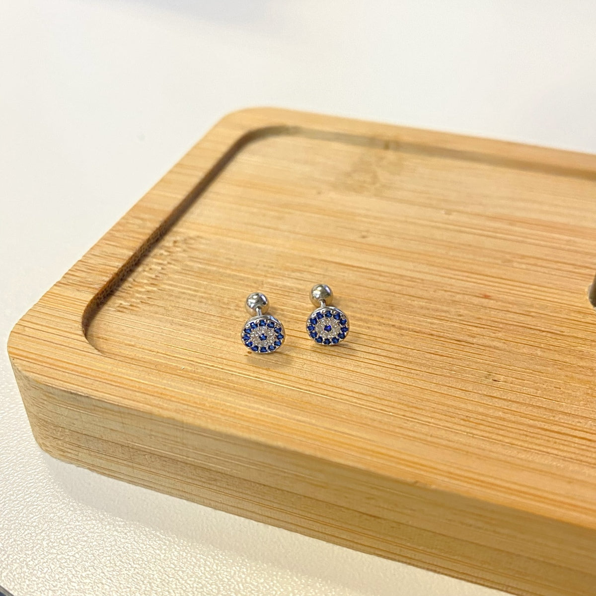 [Solara Jewelry]Devil's Eye Ear Bone Nail Earrings