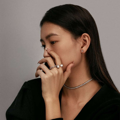[Solara Jewelry]Elegant Tennis Chain Necklace