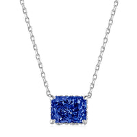 [Solara Jewelry]Luxurious Square Shape Colorful Necalack
